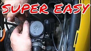 How to remove Carburetor of 50cc MopedScooter [upl. by Ellord854]