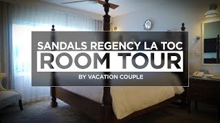 SANDALS REGENCY LA TOC ROOM TOUR in St Lucia  Sunset Bluff Oceanview Butler Suite RP1 [upl. by Ryan]