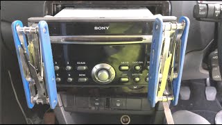 HOW TO REMOVE FORD SONY 6000CD RADIO STEREO FROM CAR DASH TO GET RADIO CODE FOCUS MONDEO TRANSIT ETC [upl. by Rasure]