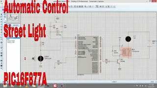 Automatic control of street lights using microcontroller [upl. by Torrell]