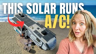 RV Solar System Runs AC Our Solar Install amp Costs [upl. by Rebmeced]