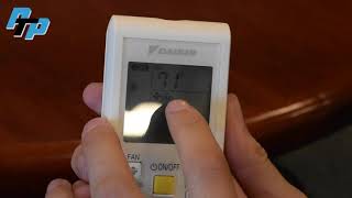 How to Use Daikin Remote Control for Ductless Mini Splits [upl. by Annaeirb42]