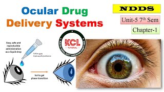 Ocular Drug Delivery system Definition Types amp Advantage ODDS L 1 UNIT 5 NDDS BPharm 7th Sem [upl. by Anirbak707]