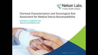 Chemical Characterization amp Toxicological Risk Assessment for Medical Device Biocompatibility [upl. by Youlton466]