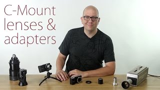 Mount CMount lenses on your Blackmagic Pocket Cinema Camera  CMount lenses and adapters [upl. by Ettegirb565]