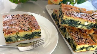 Red Lentil “Spanakopita” or “Börek” Spinach Pie❗️ You Will Fall in Love with This Recipe 😍 GF [upl. by Elatnahs]