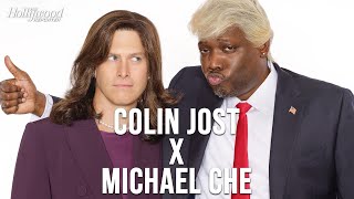 Behind The Scenes of THR Cover Shoot SNLs Colin Jost amp Michael Che As Donald Trump amp Kamala Harris [upl. by Tandie]