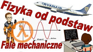 Fizyka od podstaw Fale mechaniczne podłużne poprzeczne co ma wspólnego z grami symbol lambda [upl. by Placido]