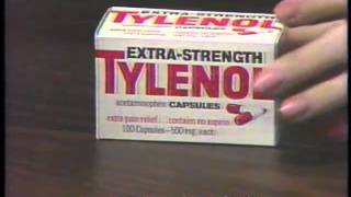 Tylenol ExtraStrength Capsules Ad 1978 [upl. by Iznyl]