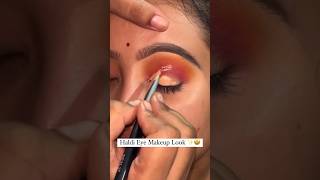 Haldi Eyemakeup Look 🤩✅ haldi shorts eyemakeup haldieyemakeup trendingshorts makeuptutorial [upl. by Fillander]