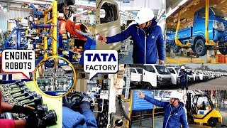 TATA MOTORS Factory  Tata Manufacturing Plant  ROBOTS  How Tata Vehicles Made  TATA Plant Tour [upl. by Eahcim]