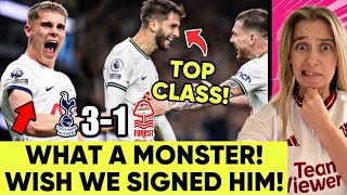 Van De Ven Is Incredible Bentancur Game Changer Tottenham 31 Nottingham Forest Reaction [upl. by Enilrad]