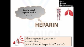 HEPARIN  PARENTERAL ANTICOAGULANT MADE EASY in just 7 mins [upl. by Ha]