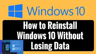 REINSTALL Windows 10 WITHOUT LOSING DATA IN EASY STEPSI Reinstall windows 10 without os files [upl. by Aleris]