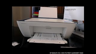 HP DESKJET 2721 HOW TO PRINT ALIGNMENT HEAD [upl. by Orazio]