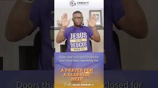 A PRAYER FOR A GLORIOUS WEEK shorts prayer blessed [upl. by Edasalof]