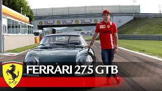 Charles Leclerc drives the Ferrari 275 GTB at Fiorano [upl. by Assilac]