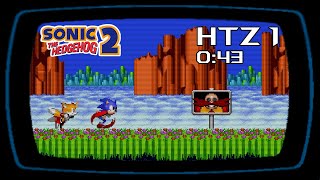 Sonic 2 Glitchless Hill Top Act 1 Speedrun  043 [upl. by Haroun]