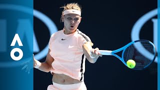 Lucie Safarova v Ajla Tomljanovic match highlights 1R  Australian Open 2018 [upl. by Zetrauq]