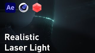 Realistic Laser light part 1 3 After effects cinema4d redshift tutorial [upl. by Aronal861]