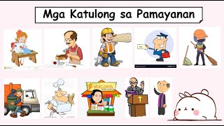 Mga Katulong sa Pamayanan  Mga Kaibigang Manggagawa Part 2  Teacher Bunny [upl. by Basile]