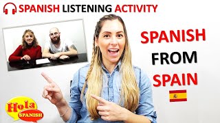 Spanish Listening Practice  Spanish from Spain Listening Comprehension Activity [upl. by Ennayelhsa]