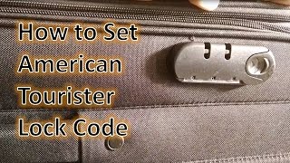 How to Set American Tourister Lock  How to reset the number lock of American Tourister Suitcase [upl. by Sinaj]