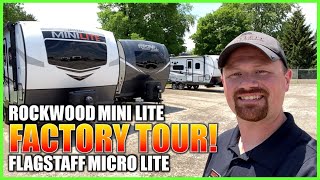 RockwoodFlagstaff RV Factory Tour Part 2 Mini Lite amp Micro Lite [upl. by Rhonda]