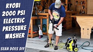 Ryobi 2000 PSI 12 GPM Electric Pressure Washer Setup and Test [upl. by Berlin]