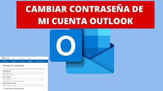 COMO CAMBIAR LA CONTRASEÑA DE MI CUENTA DE OUTLOOK [upl. by Ekusoyr430]