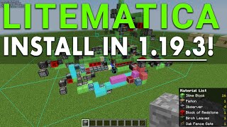 How To Download amp Install Litematica 1193 Schematica for Minecraft [upl. by Kristie]