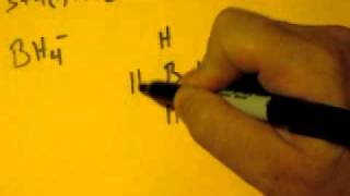 Lewis Dot Structure of BH4 tetrahydroborate ion [upl. by Ynnam316]