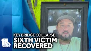 Sixth victim recovered at Key Bridge collapse site [upl. by Guinn177]