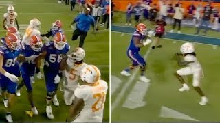 Scuffle Breaks Out at the End of Florida vs Tennessee [upl. by Aneem]