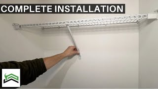 Closet Shelf Installation and Repair  ClosetMaid Wire Shelf Kit [upl. by Wobniar]