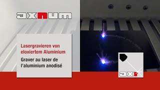 Lasergravieren von eloxiertem Aluminium [upl. by Aerb73]