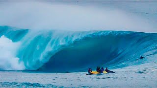 AUSSIE TEAHUPOO Outer Reef GIANT Swell RAW FOOTAGE 7th March 2021 [upl. by Eedoj]