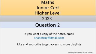 2023 JC HL Question 2 [upl. by Ivets831]