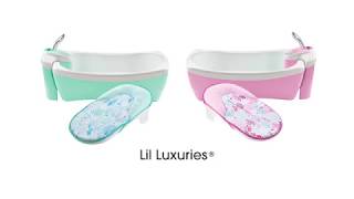 Summer Infant Lil Luxuries Whirlpool Bubbling Spa and Shower Blue [upl. by Korry]