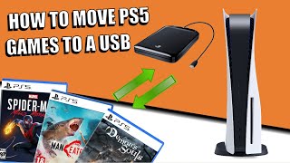 PS5 Storage  How To Move PS5 Games to Your USB Drive [upl. by Norina908]