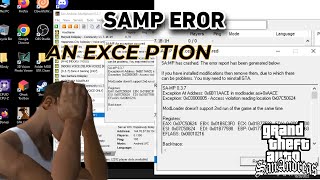 CARA MENGATASI SAMP PC EROR AN EXCEPTION TANPA RIBET MUDAH 100 BERHASIL [upl. by Ycart]