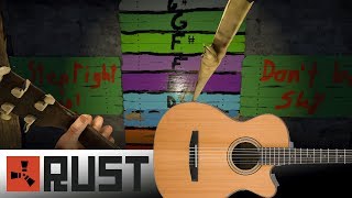 Working Guitar in Rust  Playing Paint it Black on Rust Guitar [upl. by Bashuk231]