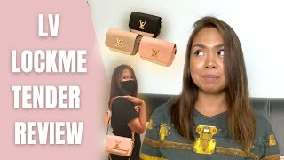 LV Lockme Tender Bag Review Small and practical [upl. by Ajroj656]