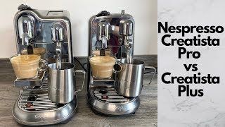 Nespresso Creatista Plus VS Nespresso Creatista Pro Coffee machine review [upl. by Jarin]