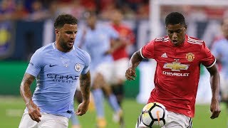 Marcus Rashford vs Kyle Walker • Speed Race  US Tour 201718 [upl. by Imogen]