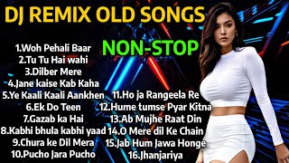 DJ REMIX OLD SONGS  DJ NONSTOP MASHUP 2024  80S90S HINDI SONGS  Old Remix songs HARD BASS [upl. by Orianna]