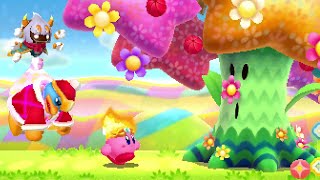 Kirby Triple Deluxe  Level 1 Fine Field  No Damage 100 Walkthrough [upl. by Falconer]