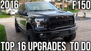 BEST 16 F150 MODS amp UPGRADES YOU SHOULD DO TO YOUR 20152017 FORD [upl. by Sandra]