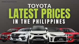 TOYOTA CARS PRICE LIST  PRICE  SPECS  ALL VARIANTS [upl. by Nemad]