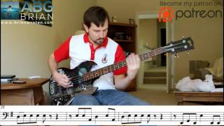 Mountain  Mississippi Queen  Bass Transcription [upl. by Anitniuq589]